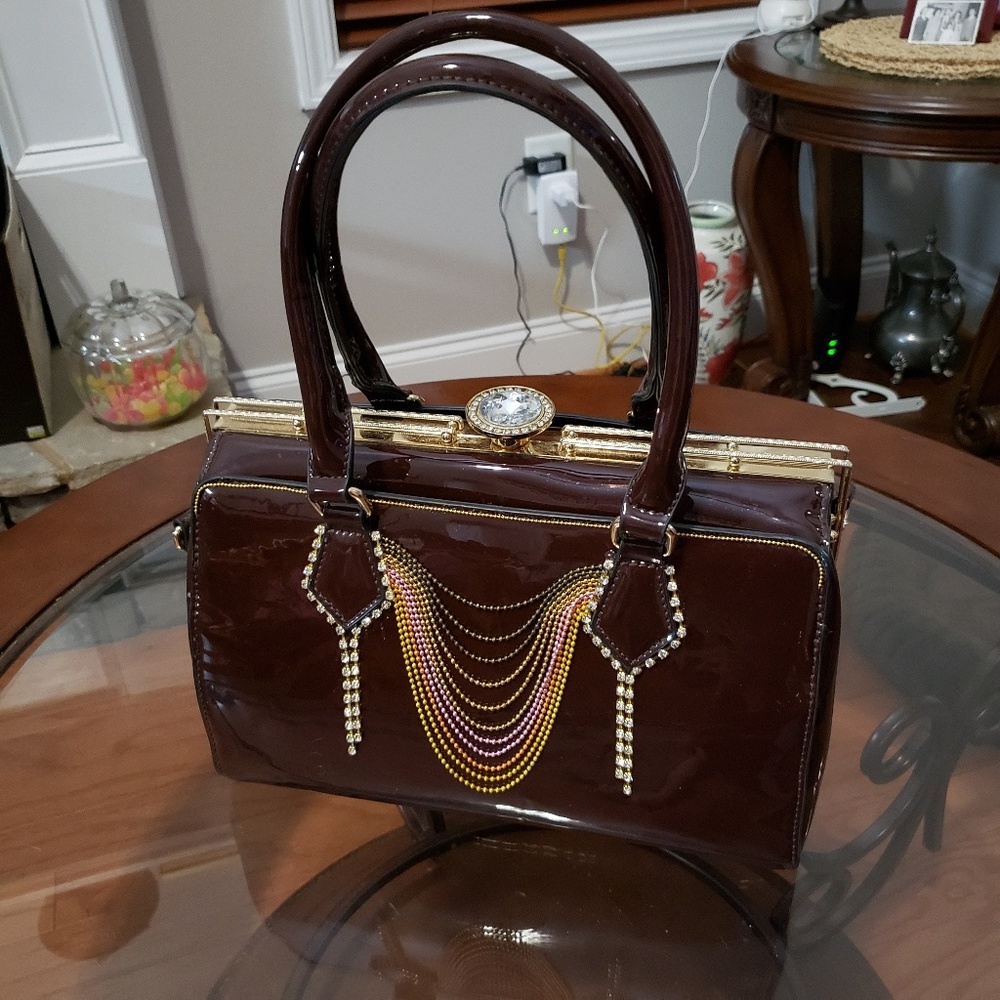 "SOLD" Artisanaly decorated vintage bag